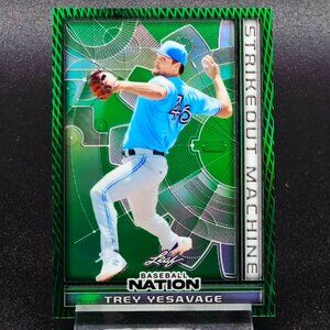 2025 Trey Yesavage 1/5 Strikeout Machine Green Refractor RC Jays Top Prospect
